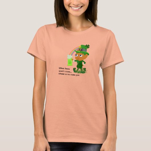 Funny Leprechaun Beer Shirt (Vorderseite)