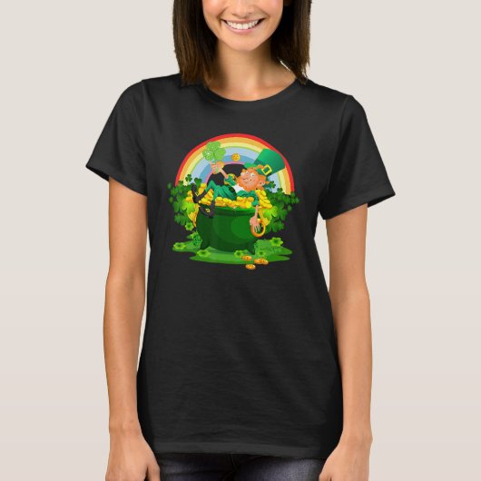 Funny Leprechaun Boys Girls Men Women St Patty's D T-Shirt (Vorderseite)