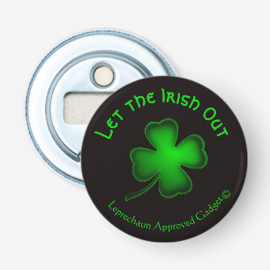 Funny Leprechaun genehmigte, das irische Ausgehen Flaschenöffner