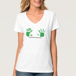 Funny Leprechaun Handprints T-Shirt, St Patrick's  T-Shirt