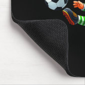 Funny Leprechaun Irish Soccer St Patricks Men Boy  Mousepad (Ecke)