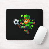 Funny Leprechaun Irish Soccer St Patricks Men Boy  Mousepad (Mit Mouse)