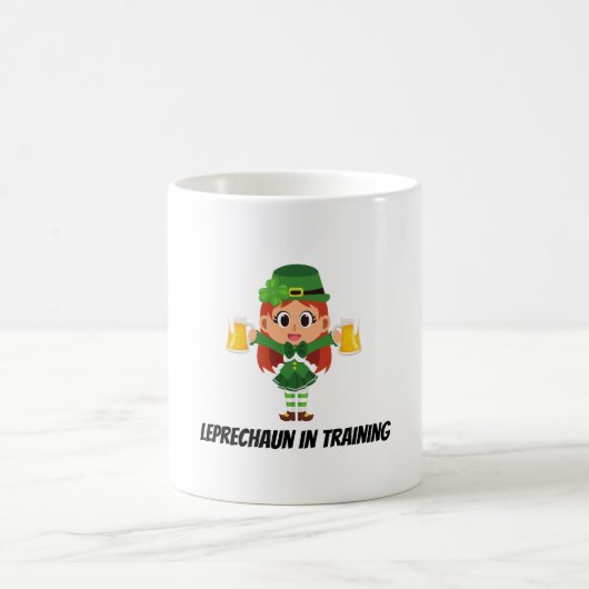 Funny Leprechaun Kaffeetasse (Mittel)