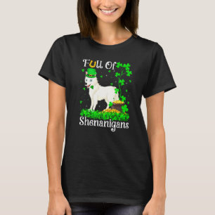 Funny Leprechaun Kleeblatt Leaf Arctic Wolf St Pat T-Shirt