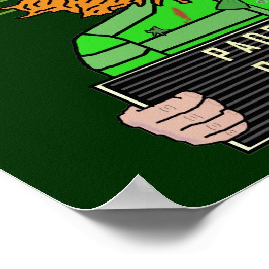 Funny Leprechaun Leprecon Mugshot Poster (Ecke)
