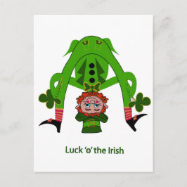 Funny Leprechaun Postkarte