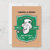Funny Leprechaun St. Patrick's Day Party Einladung (Vorderseite)