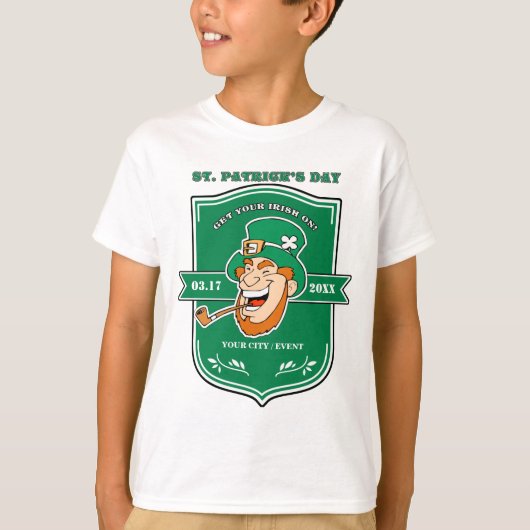 Funny Leprechaun St. Patrick's Day T-Shirt (Vorderseite)