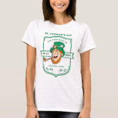 Funny Leprechaun St. Patrick's Day T-Shirt (Vorderseite)