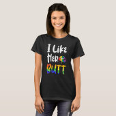 Funny Lesbian Ich mag ihren Hintern Pride Rainbow T-Shirt (Vorne ganz)