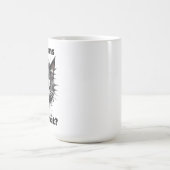 Funny Lesbians essen was? Cat Lesbian LGBT Kaffeetasse (Mittel)