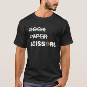 Funny Lesbians nicht rocken Papier Es ist Schere L T-Shirt (Vorderseite)
