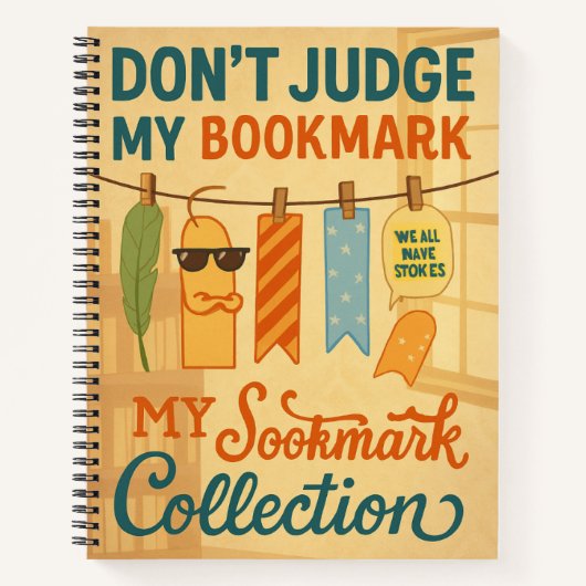 Funny Lesezeichen Collection Notebook - Buch Lover (Vorderseite)