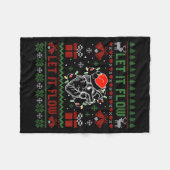 Funny Let It Flow Anatomy Heart Cardiac Nurse Grou Fleecedecke (Vorderseite (Horizontal))