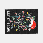 Funny Let It Flow Anatomy Heart Cardiac Nurse Sant Fleecedecke (Vorderseite (Horizontal))