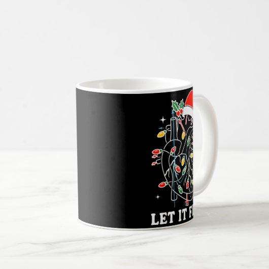 Funny Let It Flow Anatomy Heart Cardiac Nurse Sant Kaffeetasse (VorderseiteRechts)