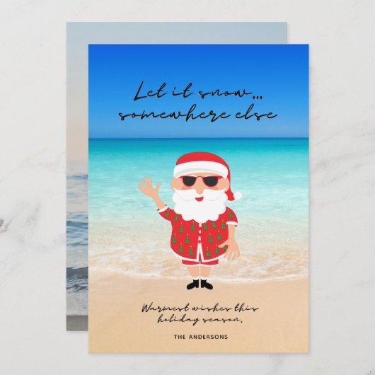 Funny Let it Snow Florida Weihnachten Weihnachten (Vorne/Hinten)