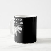 Funny Let's essen Kids Punctuation Rette Lives Gra Kaffeetasse (Vorderseite Links)