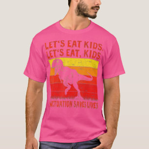 Funny Let's essen Kids Punctuation Rette Lives Gra T-Shirt