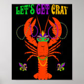 Funny Lets Get Cray Crawfish - New Orleans Funny M Poster (Vorne)