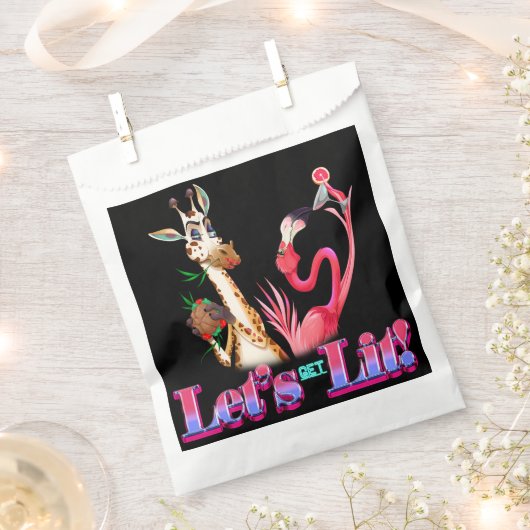 Funny Let's Get Lit Animal Duo Geschenktütchen (Ausgeschnitten)
