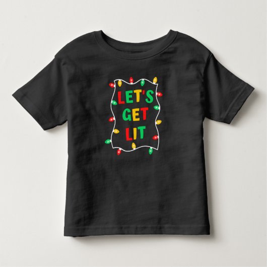 Funny Let's Get Lit Christmas Shirt (Vorderseite)
