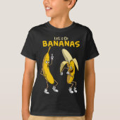 Funny Let's Go Bananas Geschenk Kinder Jungs Mädch T-Shirt (Vorderseite)