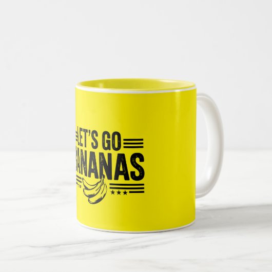 Funny Let's Go Bananen Not leidende Banane Zweifarbige Tasse (VorderseiteRechts)