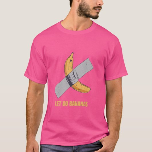 Funny Let's Go Bananen T-Shirt (Vorderseite)