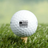 Funny Let's Go Brandon Biden Distressed Flag Golfball (Insitu T-Shirt)