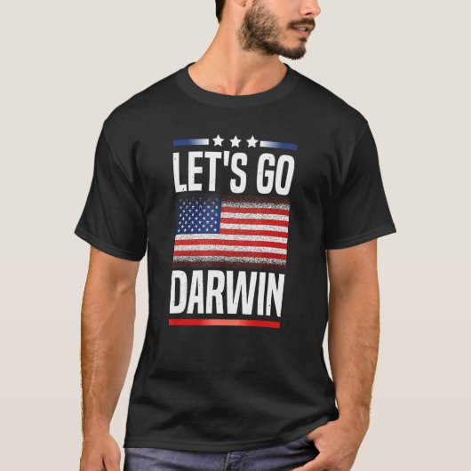 Funny Let's Go Darwin T-Shirt (Vorderseite)