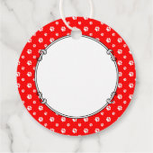 Funny Let's Go! for a Walk Pekingese Dog (black) Geschenkanhänger (Rückseite)