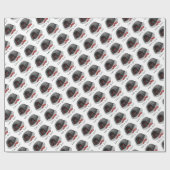 Funny Let's Go! for a Walk Pekingese Dog (black) Geschenkpapier (Flach)