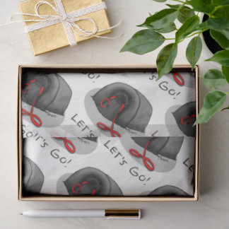 Funny Let's Go! for a Walk Pekingese Dog (black) Seidenpapier