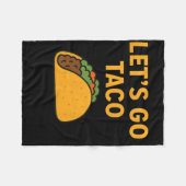 Funny Let's Go Taco 11 Fleecedecke (Vorderseite (Horizontal))