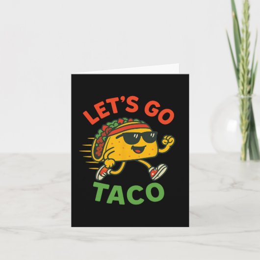 Funny Let's Go Taco 13 Karte (Vorderseite)