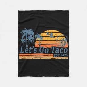 Funny Let's Go Taco 17 Fleecedecke