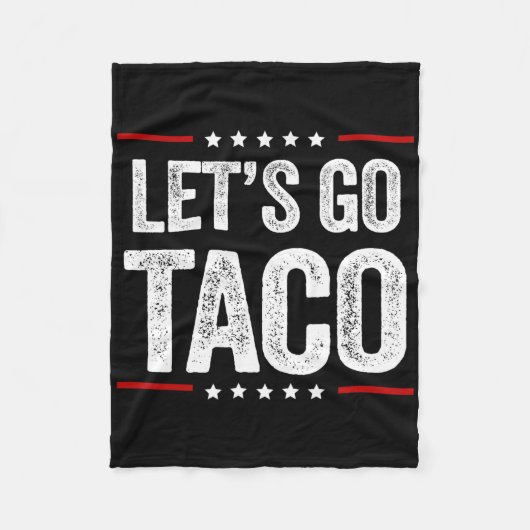 Funny Let's Go Taco 22 Fleecedecke (Vorderseite)