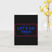 Funny Let's Go Taco 24 Karte (Gelbe Blume)