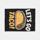 Funny Let's Go Taco 31 Fleecedecke (Vorderseite (Horizontal))