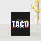 Funny Let's Go Taco 36 Karte (Gelbe Blume)