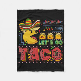 Funny Let's Go Taco 40 Fleecedecke