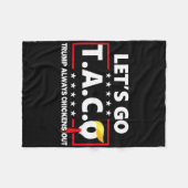 Funny Let's Go Taco 49 Fleecedecke (Vorderseite (Horizontal))