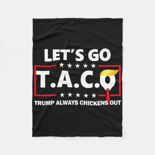 Funny Let's Go Taco 49 Fleecedecke (Vorderseite)