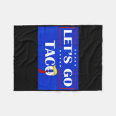 Funny Let's Go Taco 54 Fleecedecke (Vorderseite (Horizontal))