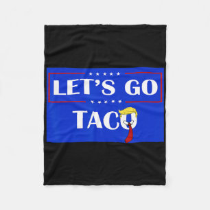 Funny Let's Go Taco 54 Fleecedecke
