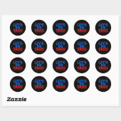 Funny Let's Go Taco Design Runder Aufkleber (Blatt)