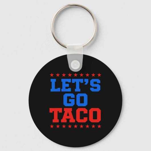 Funny Let's Go Taco Design Schlüsselanhänger (Vorderseite)