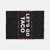 Funny Let's Go Taco &#; Fleecedecke (Vorderseite (Horizontal))