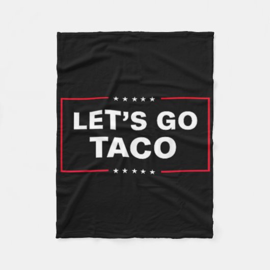 Funny Let's Go Taco &#; Fleecedecke (Vorderseite)